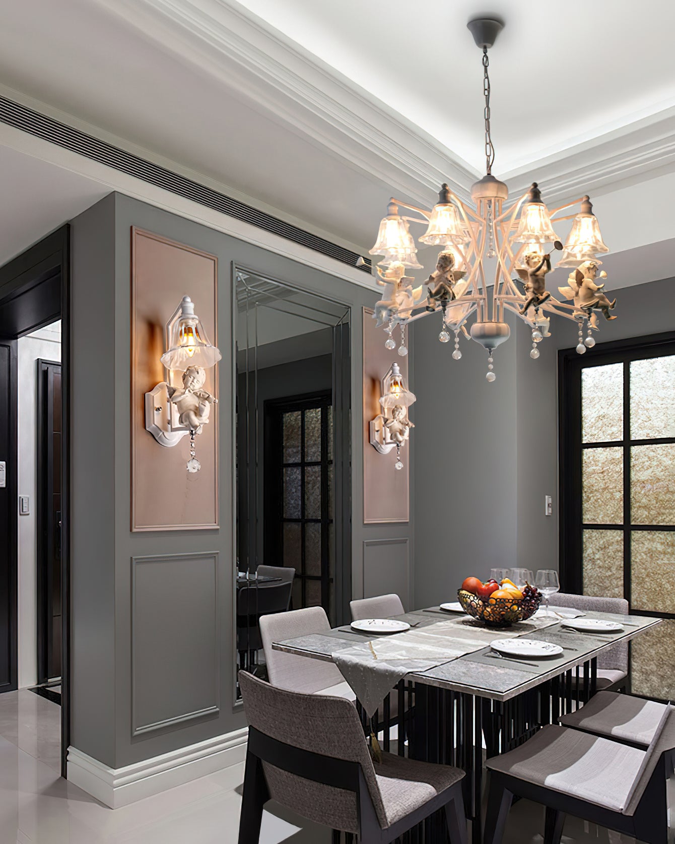 Art Angel Wall Lamp - Elegant Decorative Lighting for Bedroom, Living Room & Hallway - Perfect for Home Decor & Ambiance