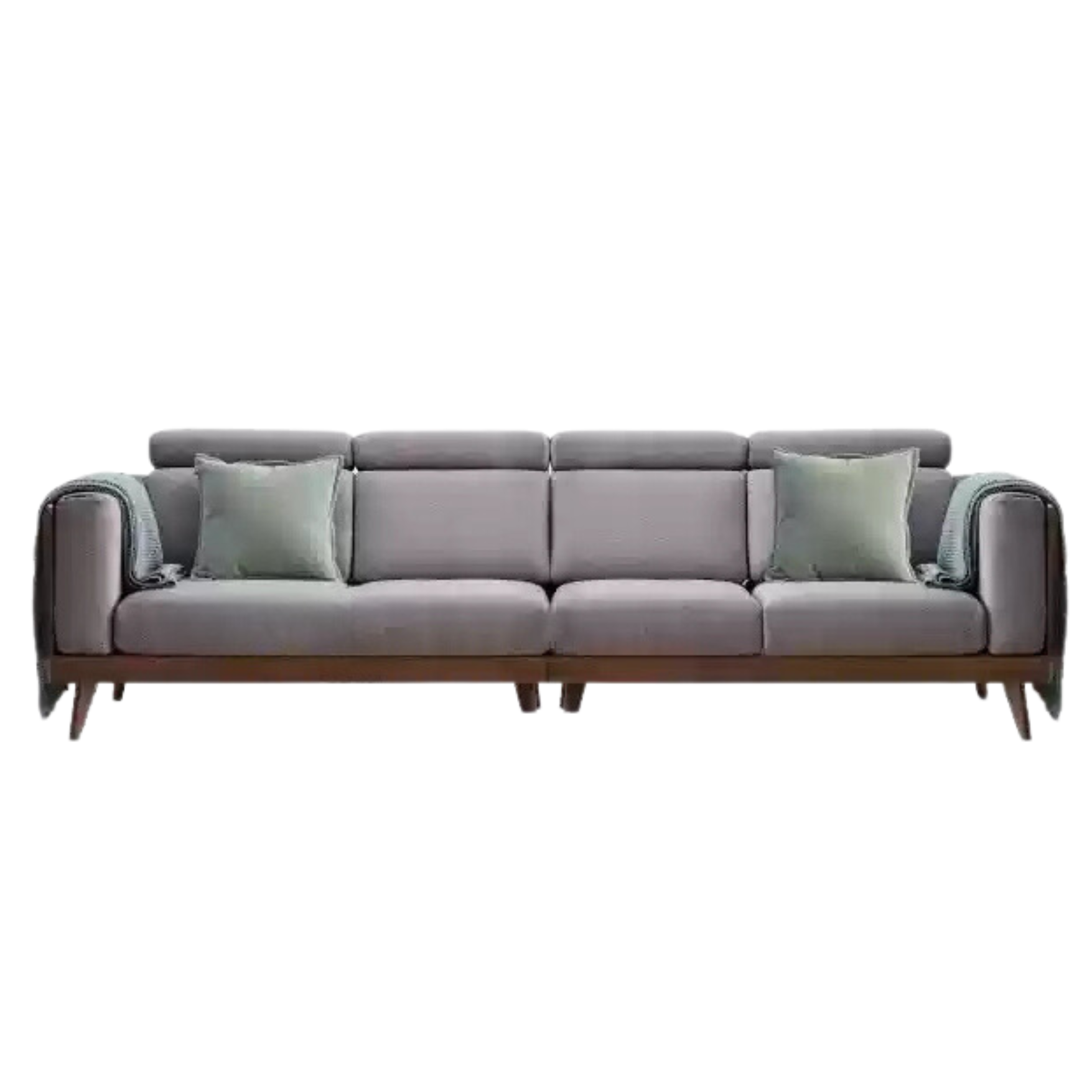 115.7x36.2х32.7 inch / 294x92x83сm / Rich Dark Walnut color / Black Walnut small four-seater (two colors of fabric available)