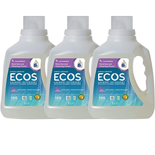 **Eco-Friendly Natural Laundry Detergent | Biodegradable Liquid Laundry Soap with Lavender Scent | Plant-Based Ingredients, HE Compatible, 100 Fl Oz (3-Pack) – Gentle on Skin & Perfect for Sensitive Skin, Babies, and Eco-Conscious Families**