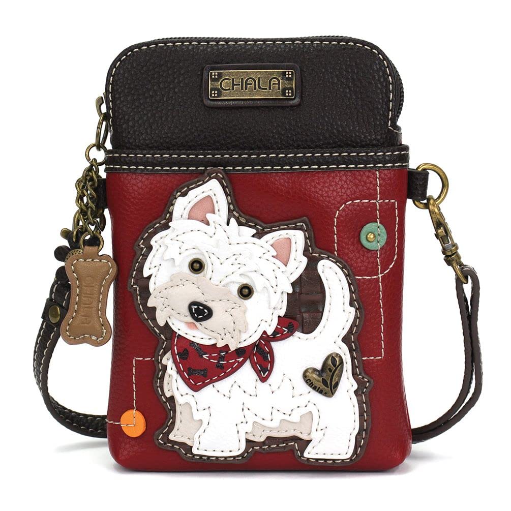 Chala Handbags Westie Crossbody Bag for Women - Stylish Phone Purse with Adjustable Strap, Perfect for Travel, Shopping & Everyday Use