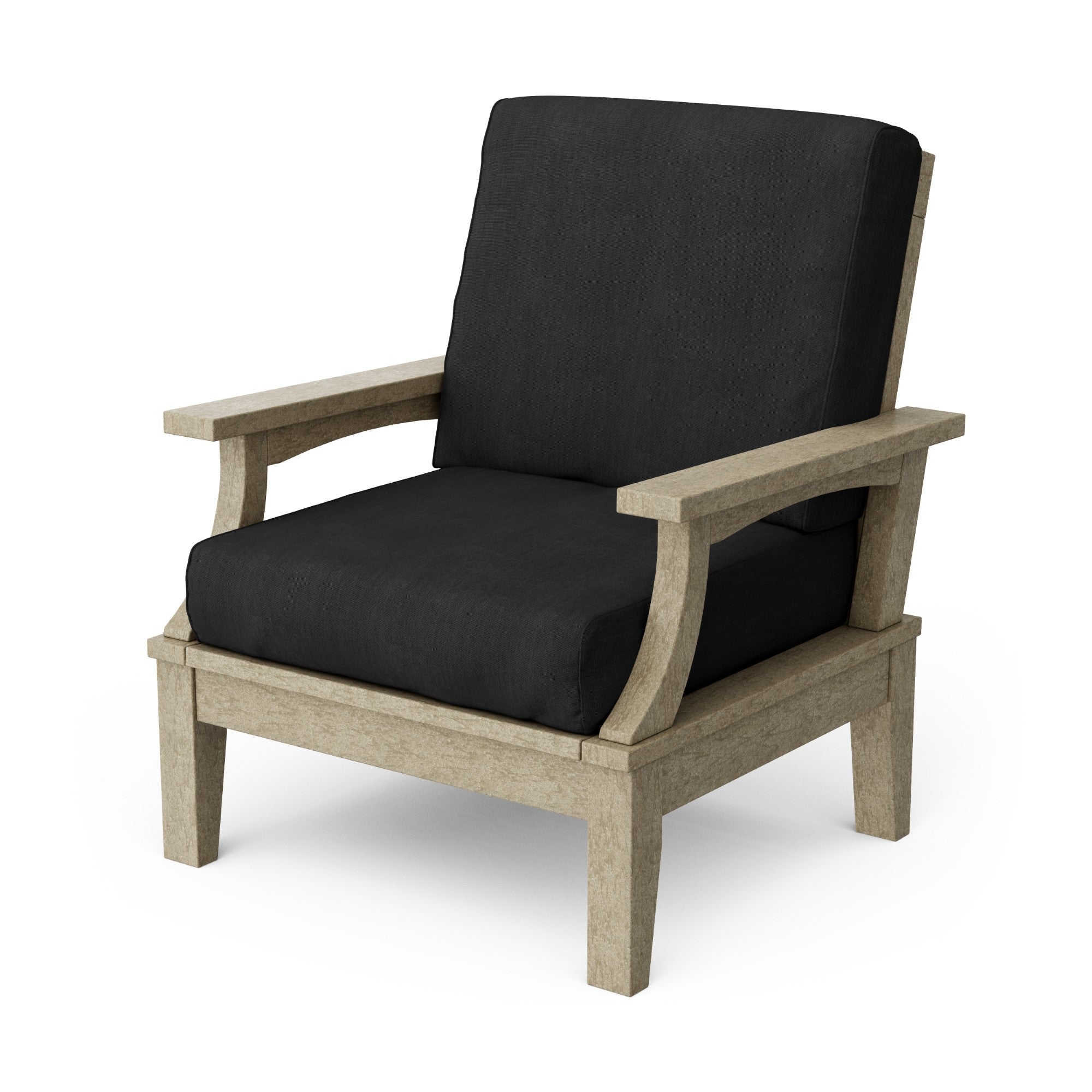 Heritage Deep Seating Patio Chair with Weather-Resistant Cushions - Outdoor Lounge Furniture for Garden, Poolside & Backyard Relaxation