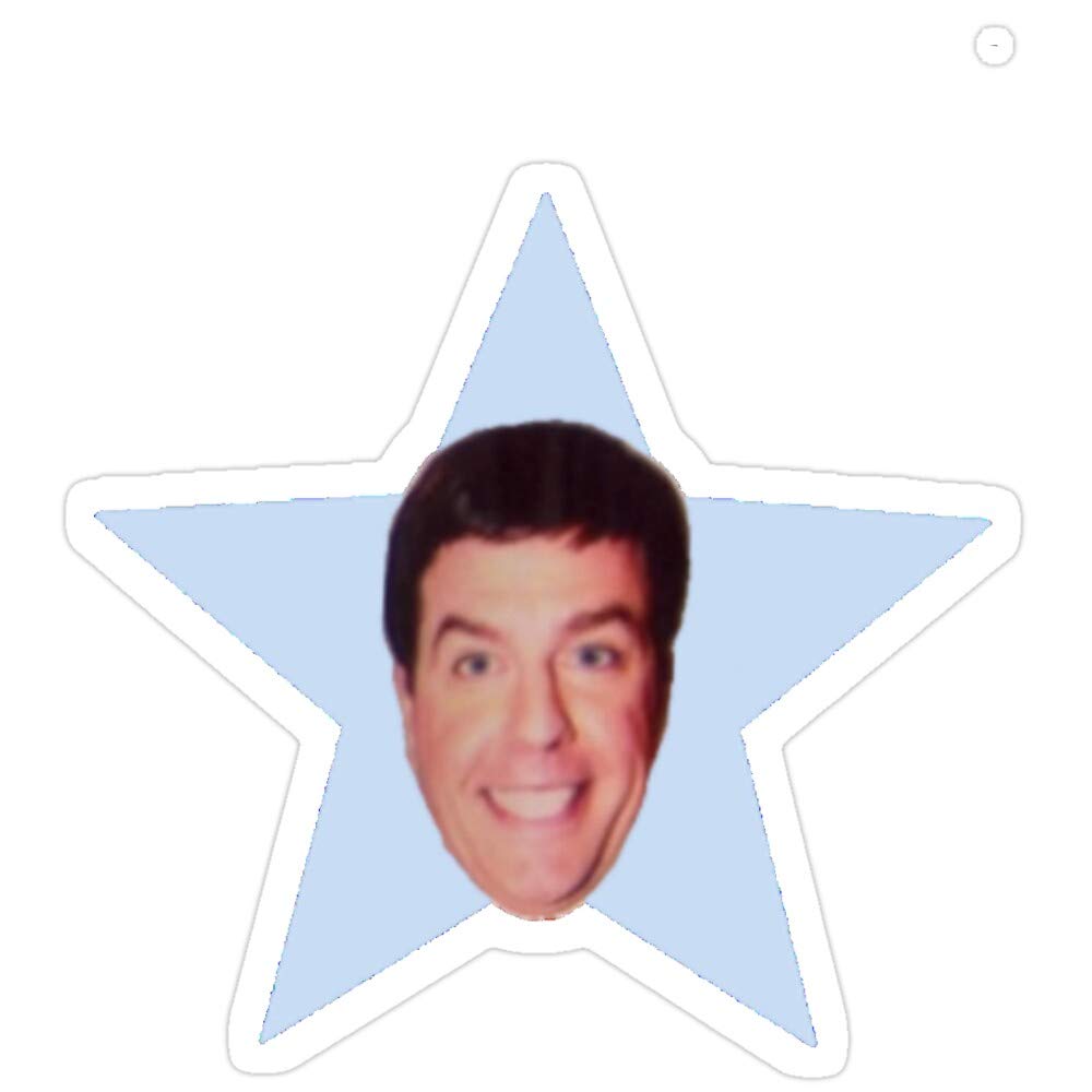 3 Pack Andy Bernard's Star Vinyl Stickers - The Office Inspired Decals for Laptop, Phone, Car, Guitar & Fridge - Funny TV Show Merchandise for Fans, Office Decor & Personalization