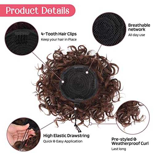 Messy Bun Hair Piece - Stretchy Elastic Drawstring Ponytail Holder for Women | Perfect for Workouts, Yoga, and Everyday Hairstyles