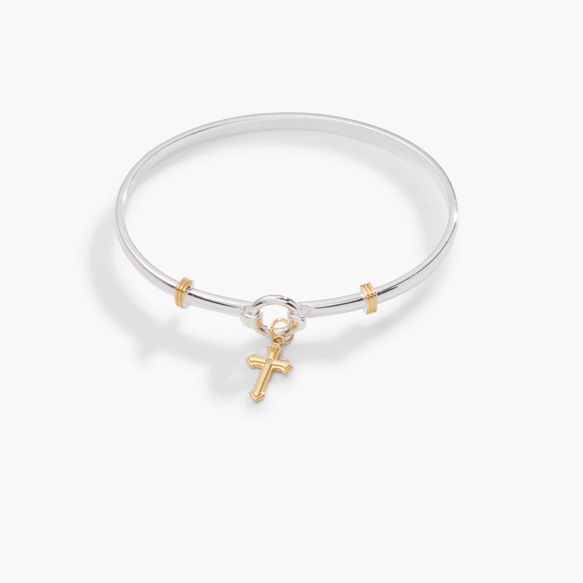 Cross Clip Bangle Bracelet for Women - Adjustable Cuff Bangle with Secure Locking Mechanism | Perfect for Everyday Wear, Office, Parties & Special Occasions
