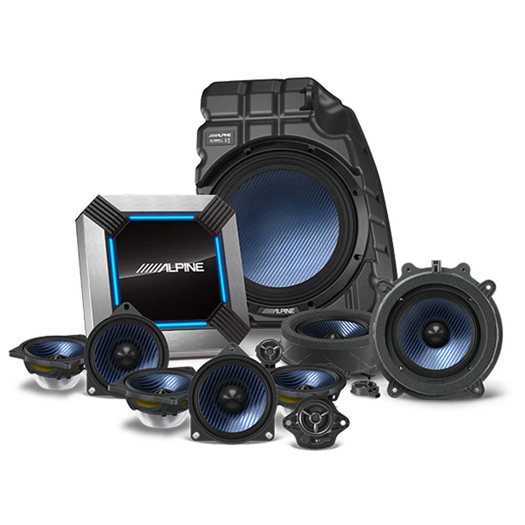 Alpine PSS TSLA 223 - Premium 11 Speaker Car Audio System Upgrade Kit for Tesla Model 3 (2017-2023) | Enhanced Bass & Crystal Clear Sound | Perfect for Road Trips & Daily Commuting