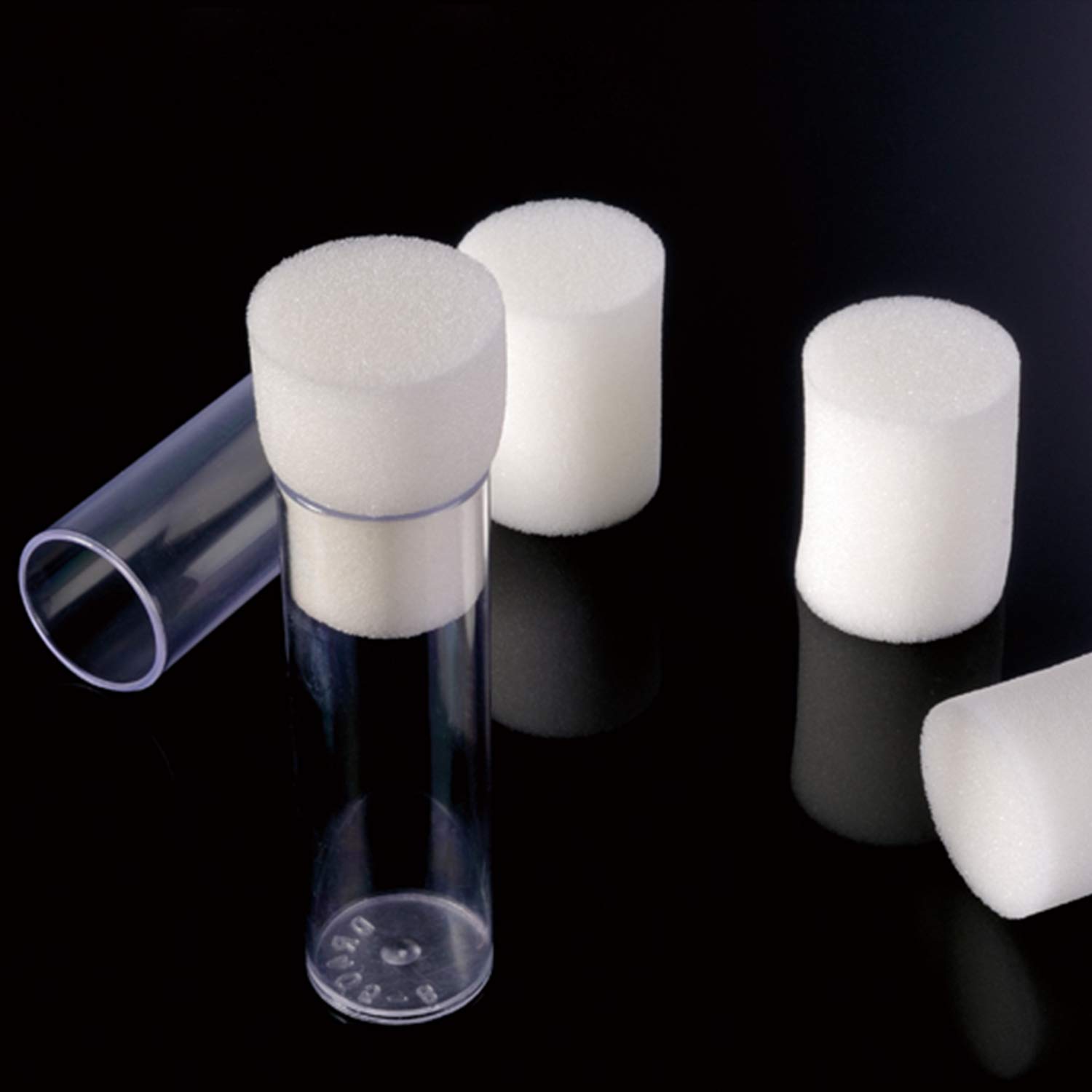 1000pcs Drosophila Narrow Plastic Vial Plugs - Lab-Grade Fruit Fly Culture Stoppers for Scientific Research & Classroom Experiments