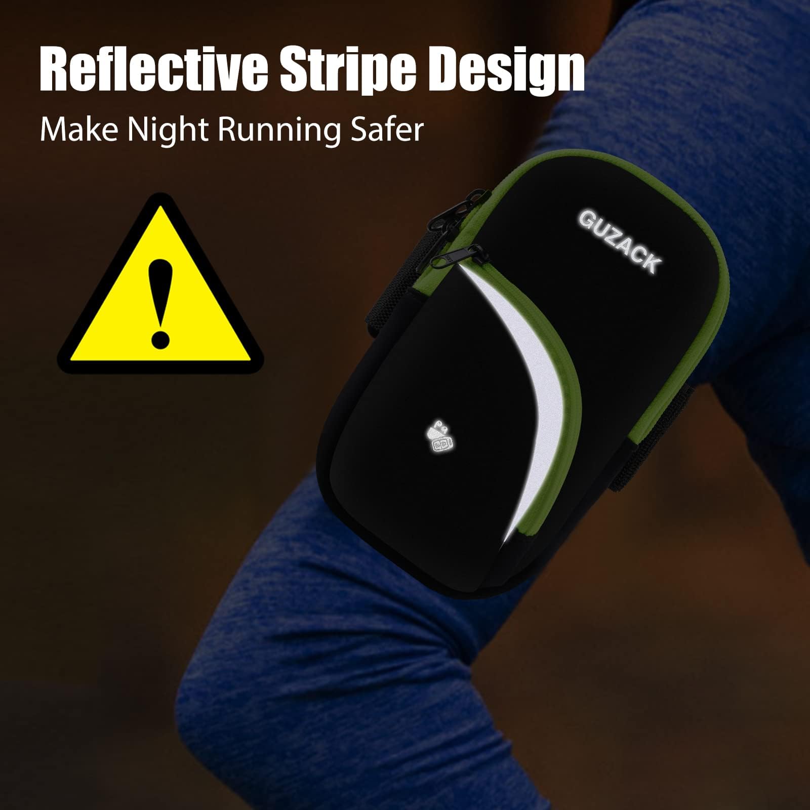 Running Armband Phone Holder - Adjustable Sports Armband for iPhone 15/14/13/12/11 Pro Max/XS/Plus & Samsung Galaxy/Pixel (Fits up to 6.9