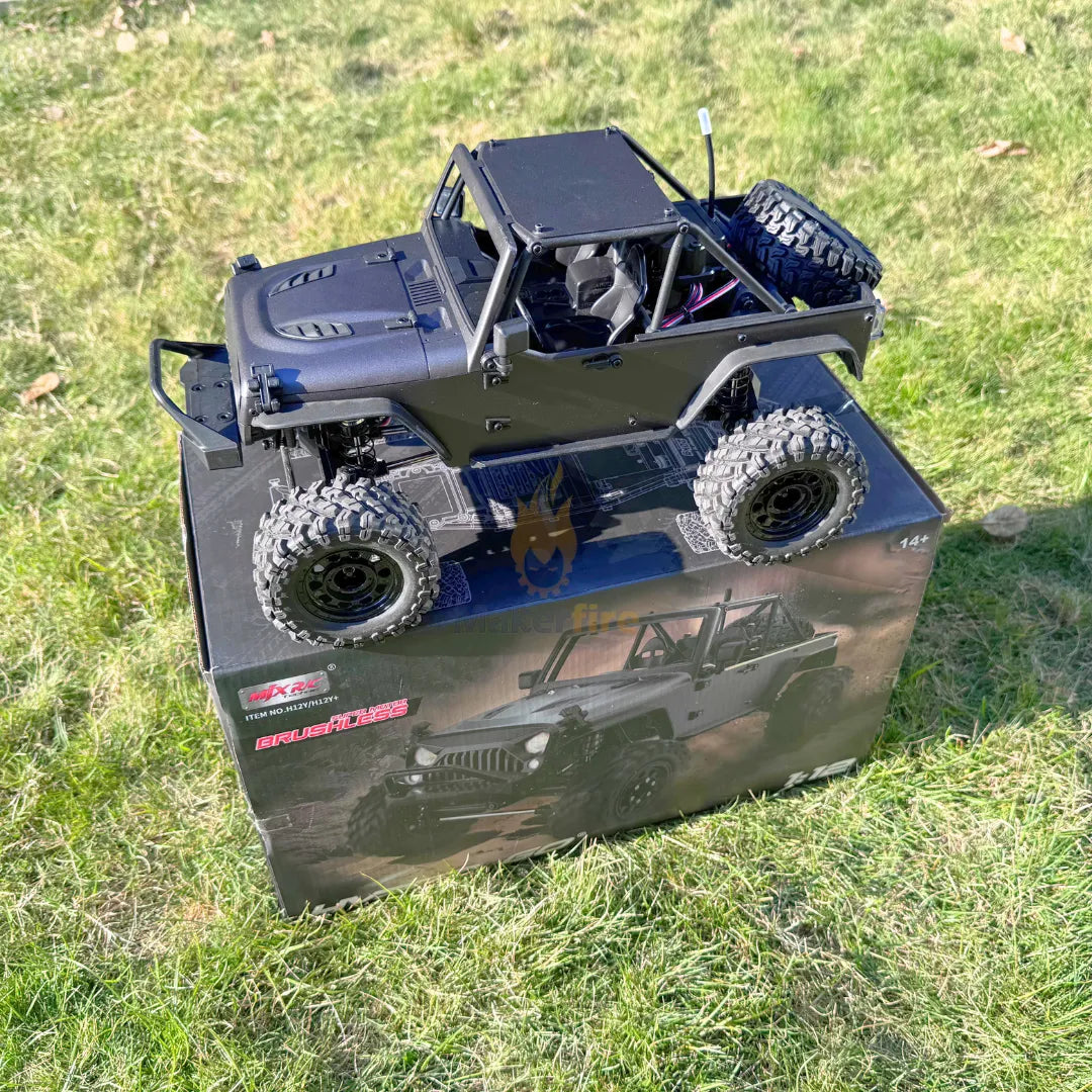MJX Hyper Go H12Y 1/12 Scale High Speed RC Car - 3650 Brushless Motor, Aluminum Alloy Chassis, Off-Road Remote Control Truck - Perfect for Backyard Racing & Off-Road Bashing