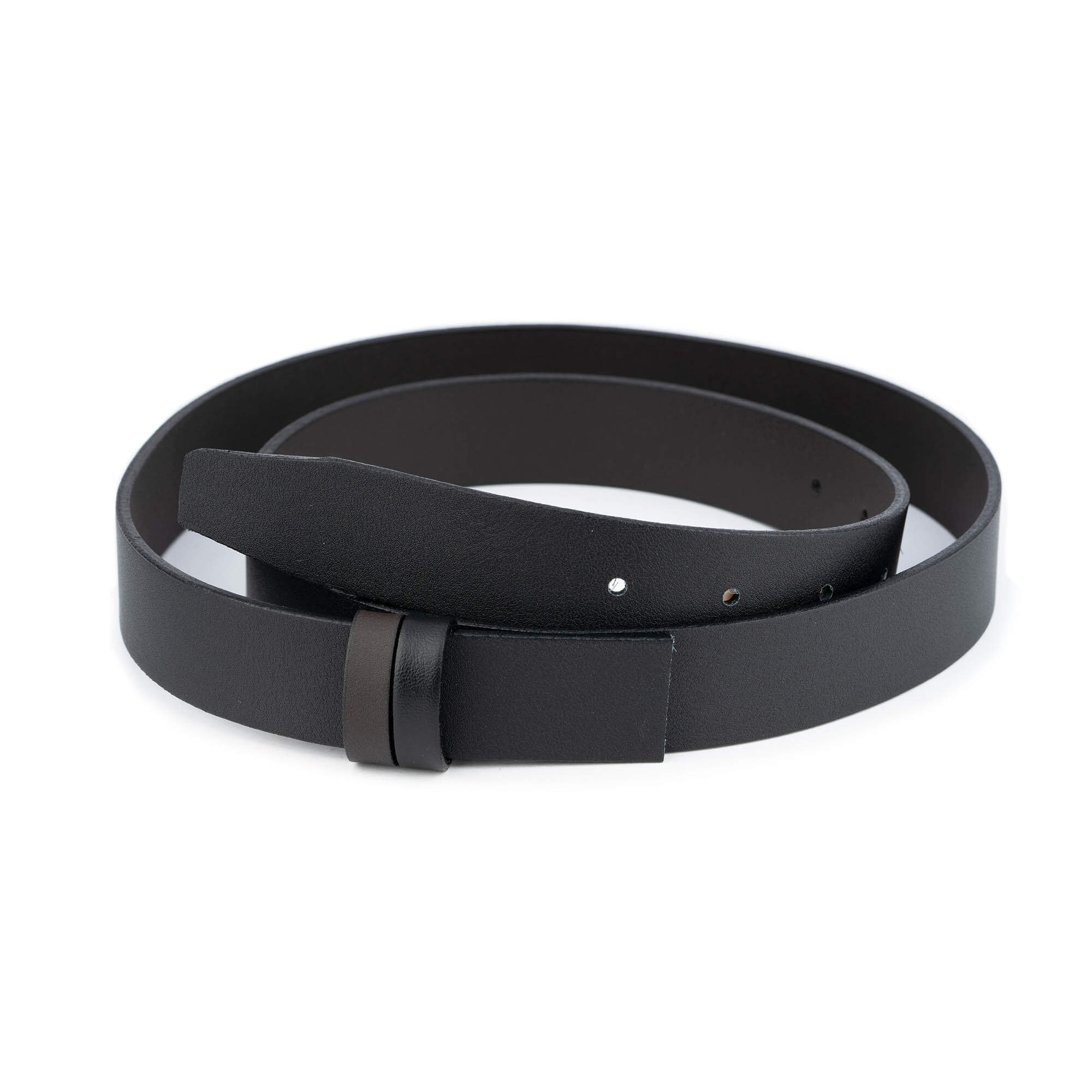 3.0 cm Black & Brown Reversible Genuine Leather Belt Strap - Replacement for Montblanc Buckles - Perfect for Business, Casual & Formal Wear