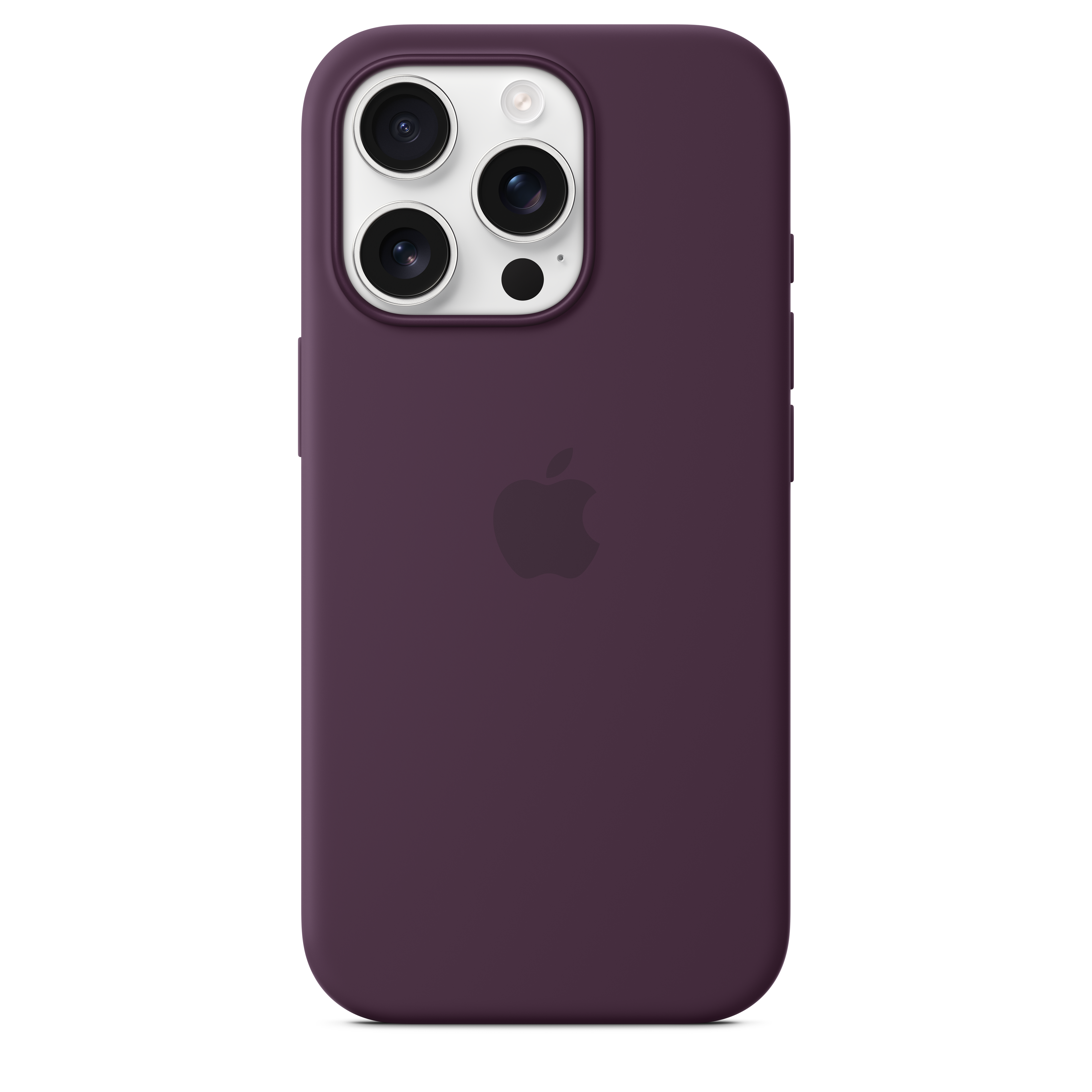 Magnetic Silicone Case with MagSafe for iPhone 16 Pro - Plum Color | Slim Protective Cover for Everyday Use & Wireless Charging