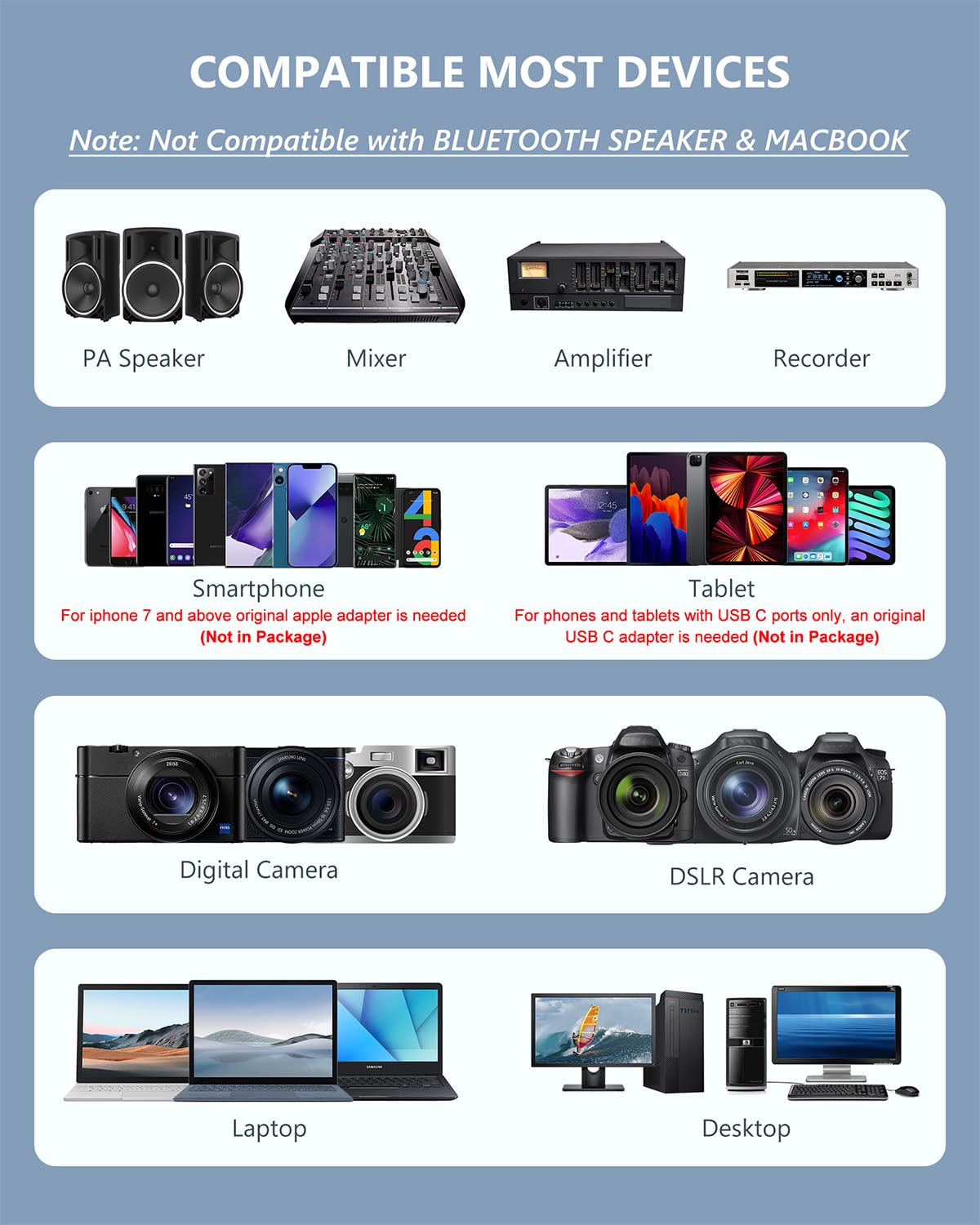 Professional Wireless Microphone System - Dual Transmitter & Receiver with Lavalier/Headset Mic - Rechargeable Bodypack for PA Speakers, Cameras, Video Recording - Perfect for Teaching, Church Services, Interviews, YouTube Videos & Live Streaming