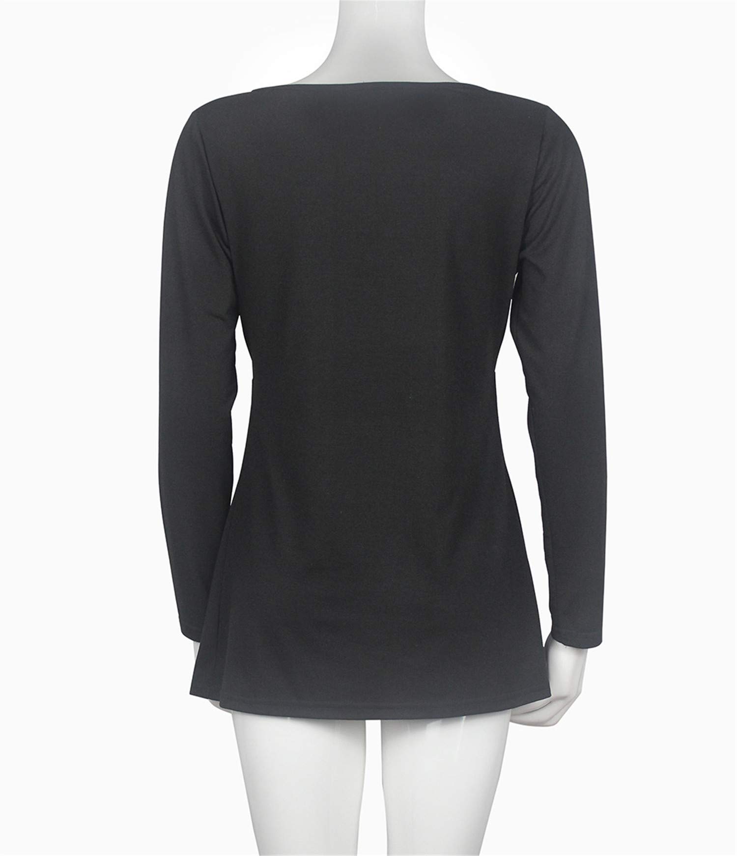 Andongnywell Women's Maternity Nursing Tops - Soft Long Sleeve Breastfeeding Shirts for Pregnant & Nursing Moms - Perfect for Everyday Wear, Work & Nursing Comfort