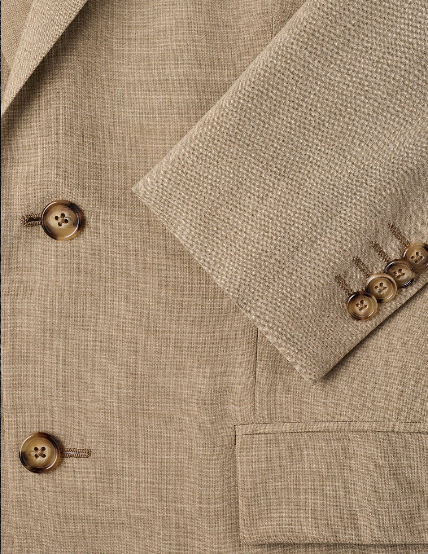 Tech Wool Blazer Sand Regular - Premium Men's Business Casual Blazer for Office, Meetings & Formal Events
