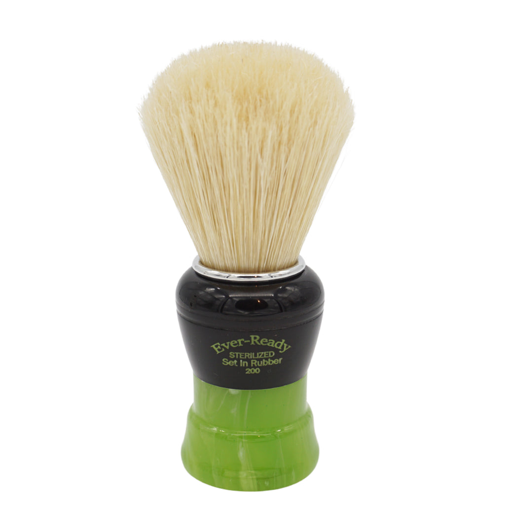 Premium 24mm Semogue SOC Boar Hair Shaving Brush - Heritage Collection Black & Green Ever Ready 200 | Handcrafted Badger Alternative for Wet Shaving, Grooming & Luxury Skincare Routine