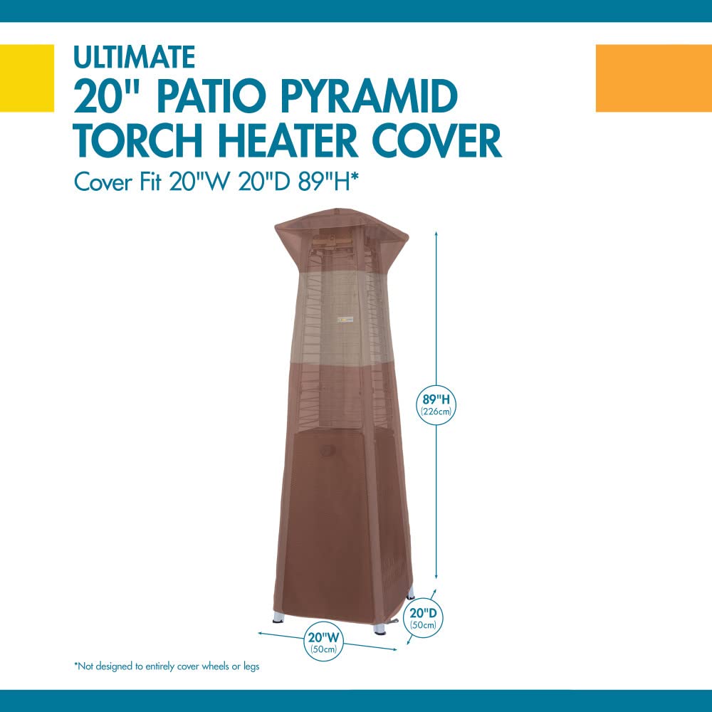 **Duck Covers Ultimate Waterproof 21 Inch Patio Pyramid Torch Heater Cover – Heavy Duty Outdoor Heater Cover for All Weather Protection – Perfect for Patio, Deck, and Backyard Use**