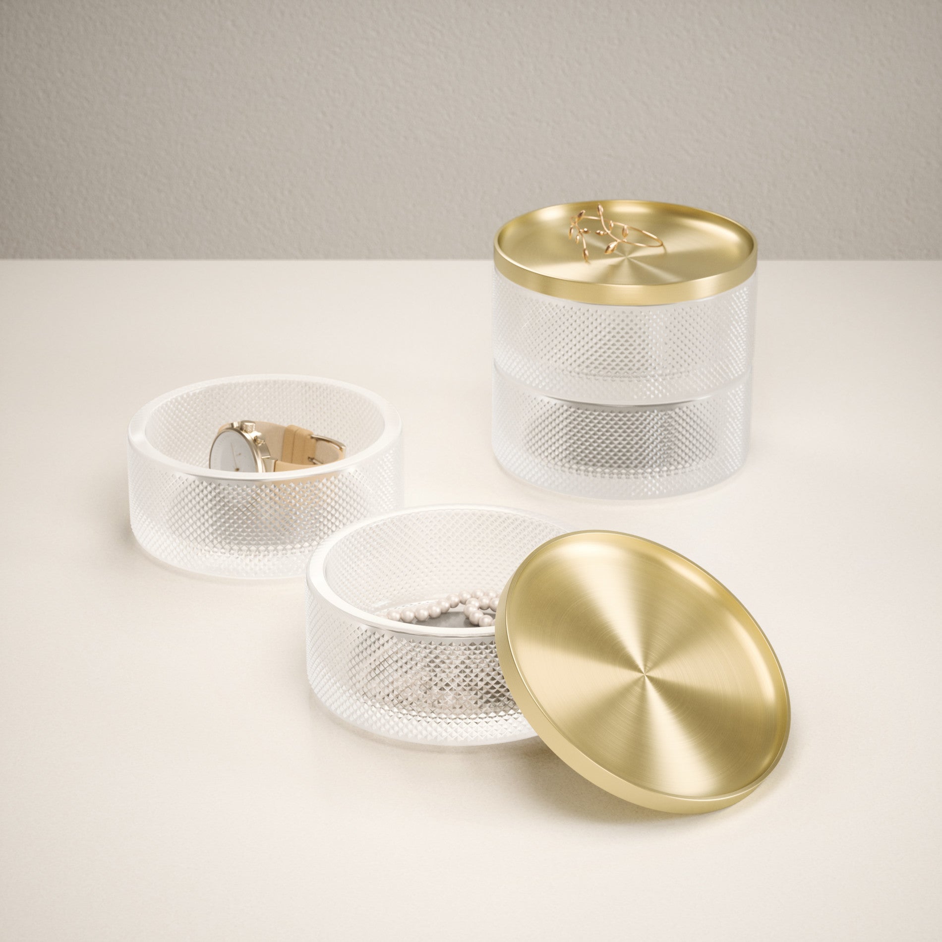 Tesora Jewelry Box - Elegant Velvet Lined Storage Organizer for Rings, Necklaces & Bracelets - Perfect for Travel, Gifts & Home Decor