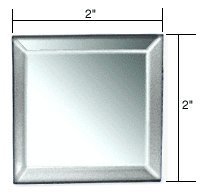 CRL Clear Mirror Square Glass Mirror Baguettes MB22S - Perfect for DIY Home Decor, Bathroom Vanity, and Craft Projects