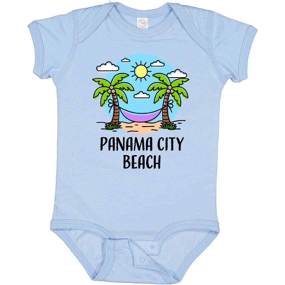 Inktastic Summer Vacation in Panama City Beach Baby Bodysuit - Cute Infant Onesie for Beach Trips & Family Vacations - Soft Cotton Baby Bodysuit for Boys & Girls - Perfect Gift for Newborns & Toddlers