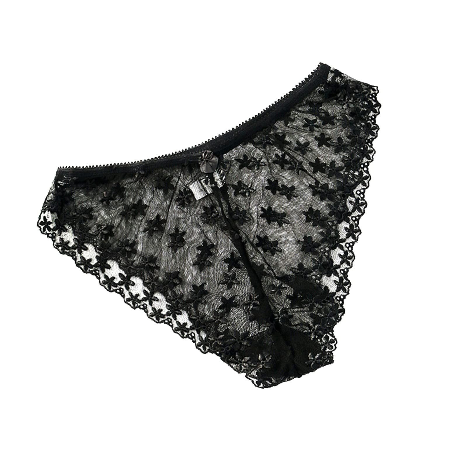 Sexy Lace Low Waist Panties for Women - Sheer See-Through Underwear with Comfortable Fit - Perfect for Date Night, Lingerie Collection & Sensual Occasions