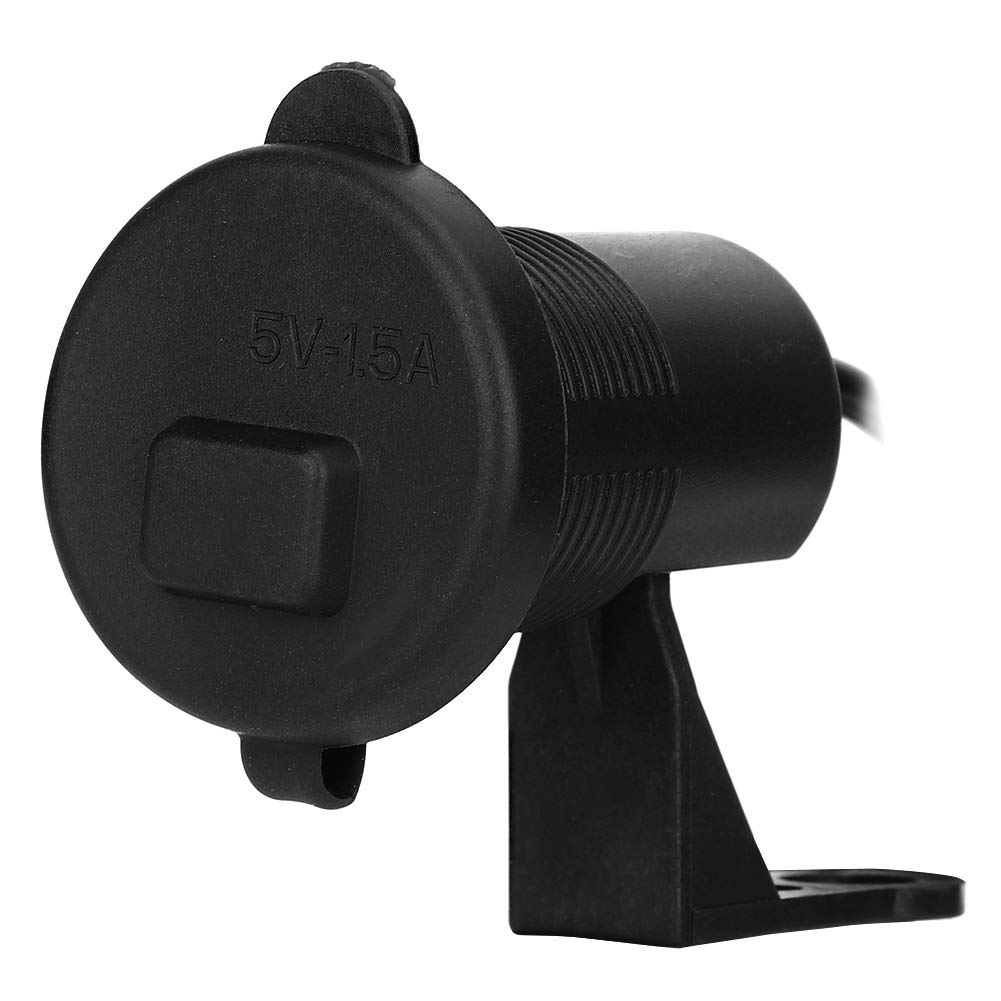 12V-24V USB Quick Charger with LED & Switch - Waterproof Motorcycle & Car Power Outlet for Phones, GPS, Dash Cams - Fast Charging Port for Road Trips & Commuting