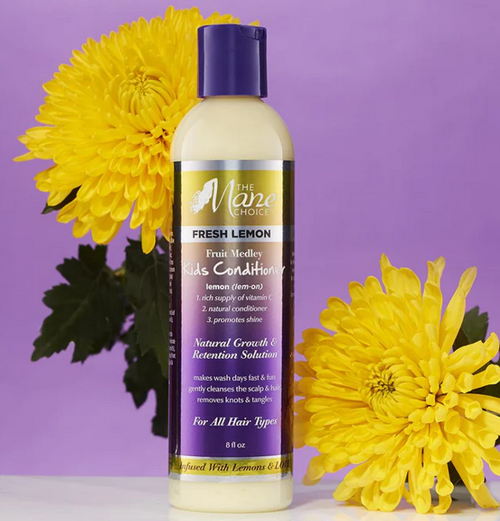 The Mane Choice Kids Lemon Conditioner 8oz - Gentle Hair Care for Kids with Natural Ingredients - Perfect for Daily Use & Detangling