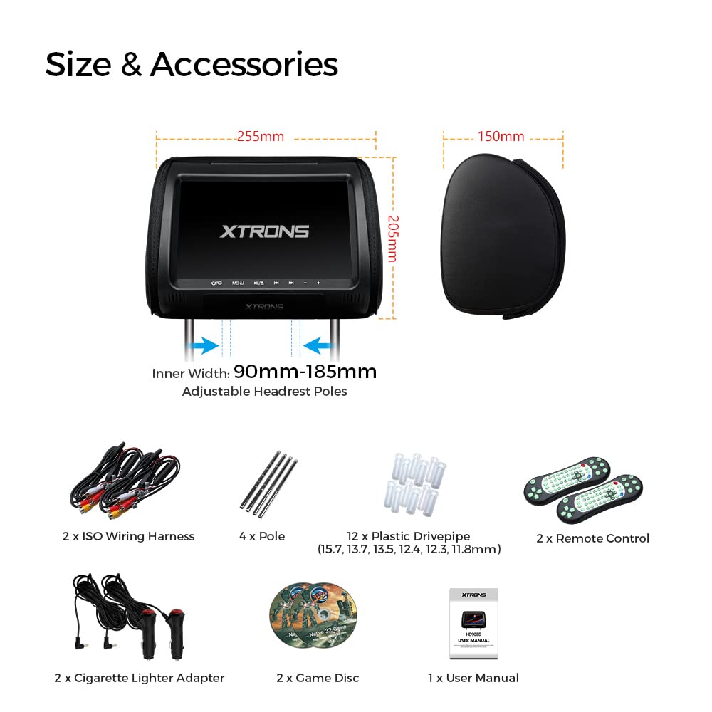 XTRONS 2-Pack 9