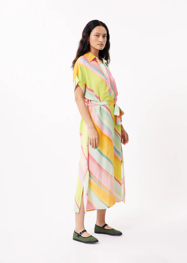 GALIENA Women's Midi Dress - Floral Print, A-Line, Casual & Party Wear - Perfect for Summer Outfits, Beach Vacations, and Date Nights