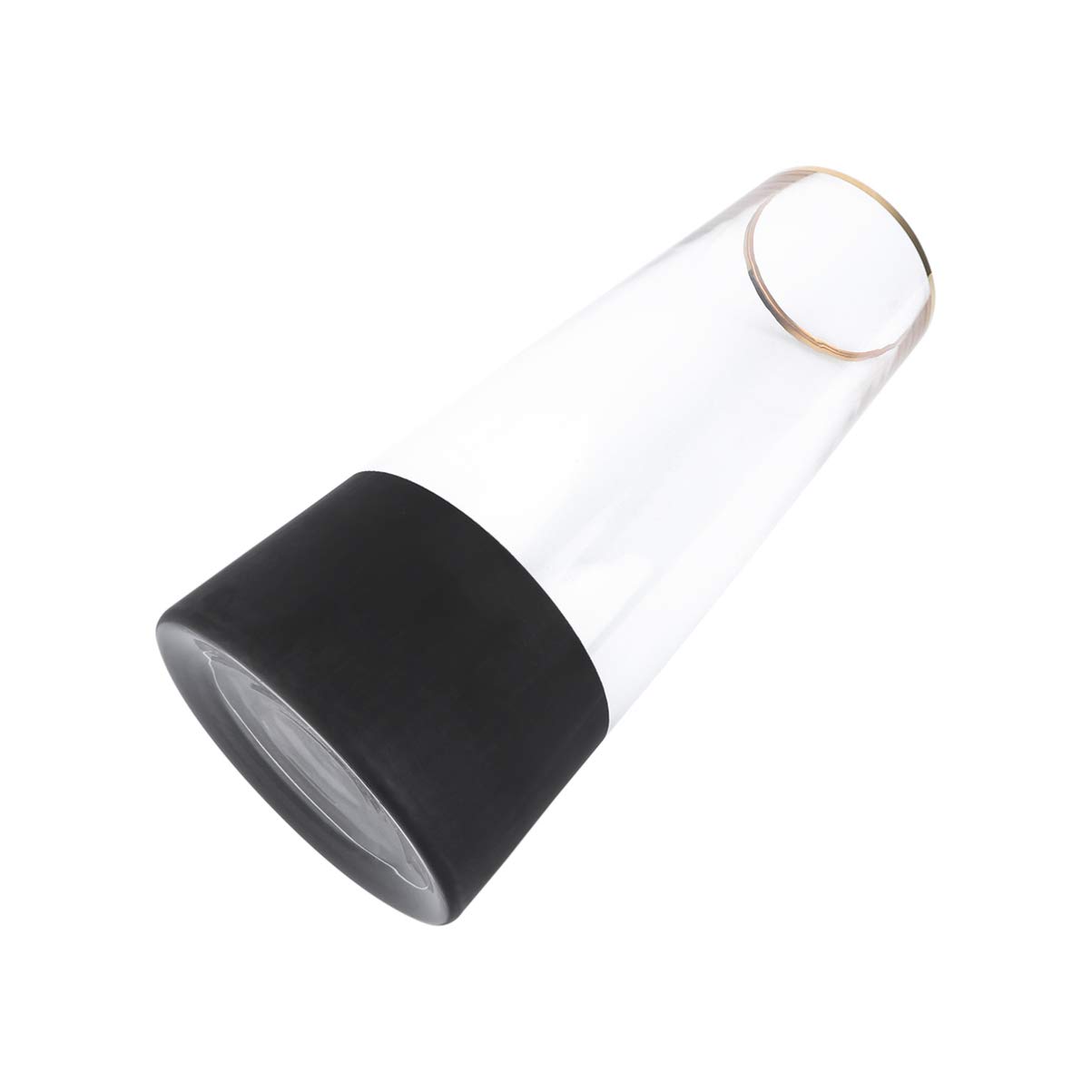 DOITOOL T-Shaped Glass Flower Vase - Elegant Transparent Flower Holder for Home Decor, Wedding Centerpieces, and Luxury Tabletop Arrangements
