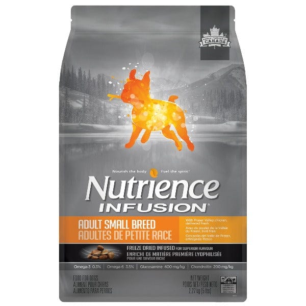Nutrience Infusion Small Breed Adult Dry Dog Food - High Protein Grain-Free Formula for Toy & Mini Dogs - Perfect for Active Small Dogs at Home or Travel