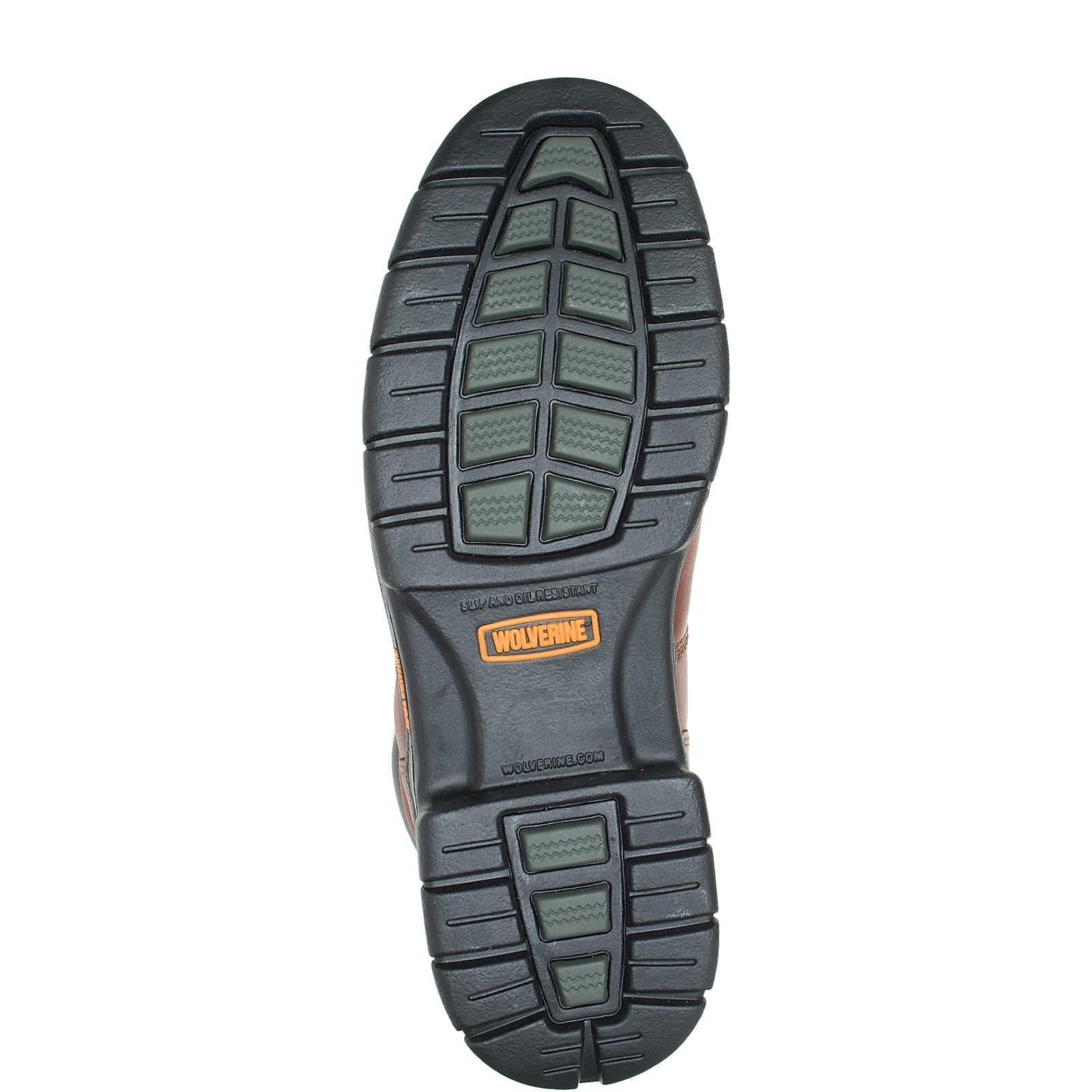 Harrison Soft Toe Work Boots for Men - Comfortable Brown Leather Safety Shoes for Construction, Hiking & Outdoor Work