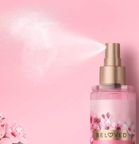Cherry Blossom & Tea Rose Body Mist - 8 fl oz Floral Perfume Spray for Women | Fresh Fragrance for Daily Use, Date Night & Special Occasions