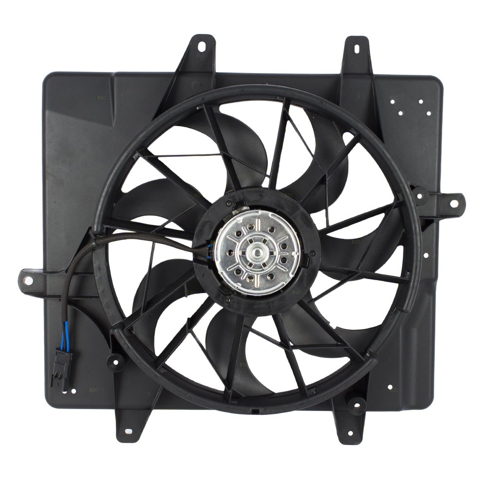 Brock Replacement Radiator Cooling Fan Assembly for 2001-2005 Chrysler PT Cruiser - OEM 5017407AB - Perfect for Engine Overheating Prevention & Summer Driving