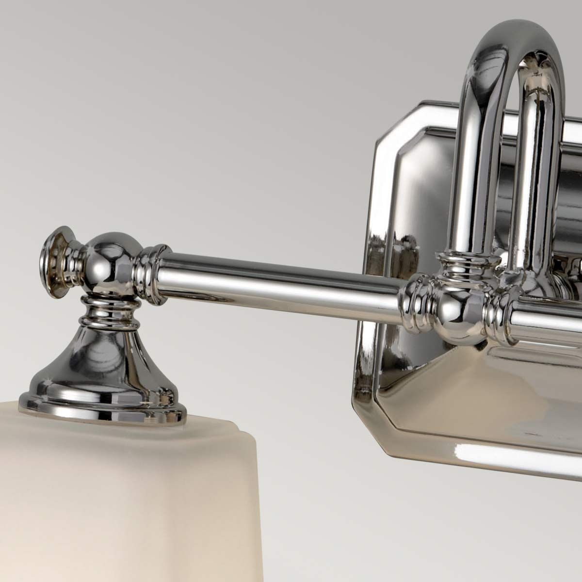 Concord 2-Light Bathroom Vanity Mirror Light Fixture in Polished Chrome - IP44 Rated for Moisture Protection - Perfect for Bathroom, Powder Room & Dressing Area Lighting