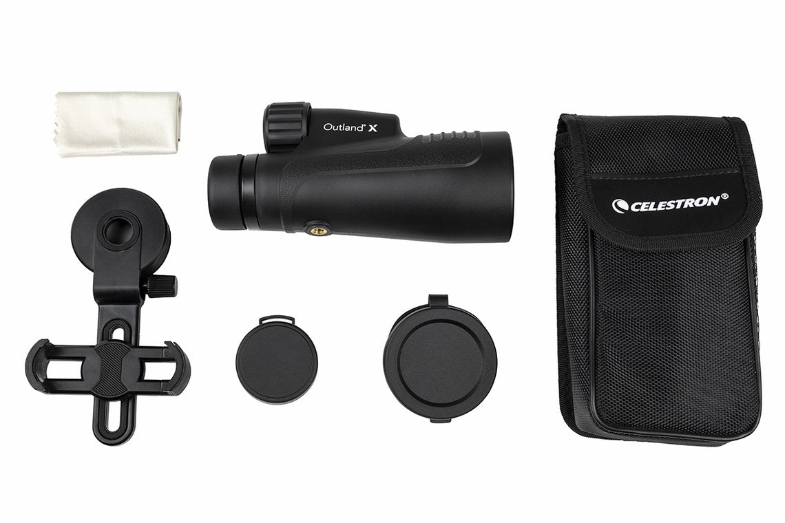 Outland X 10x50mm High Power Monocular Telescope with Smartphone Adapter - Long Range HD Viewing for Hunting, Bird Watching & Outdoor Adventures (Model 72370)