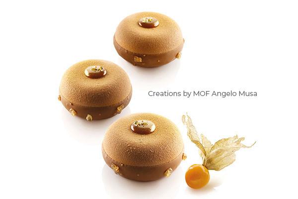 Premium Silikomart™ Ode Silicone Baking Mold - 8 Cavity Cake Decorating Molds for Chocolate, Candy, Soap & Resin - Perfect for Home Baking, DIY Crafts & Party Desserts