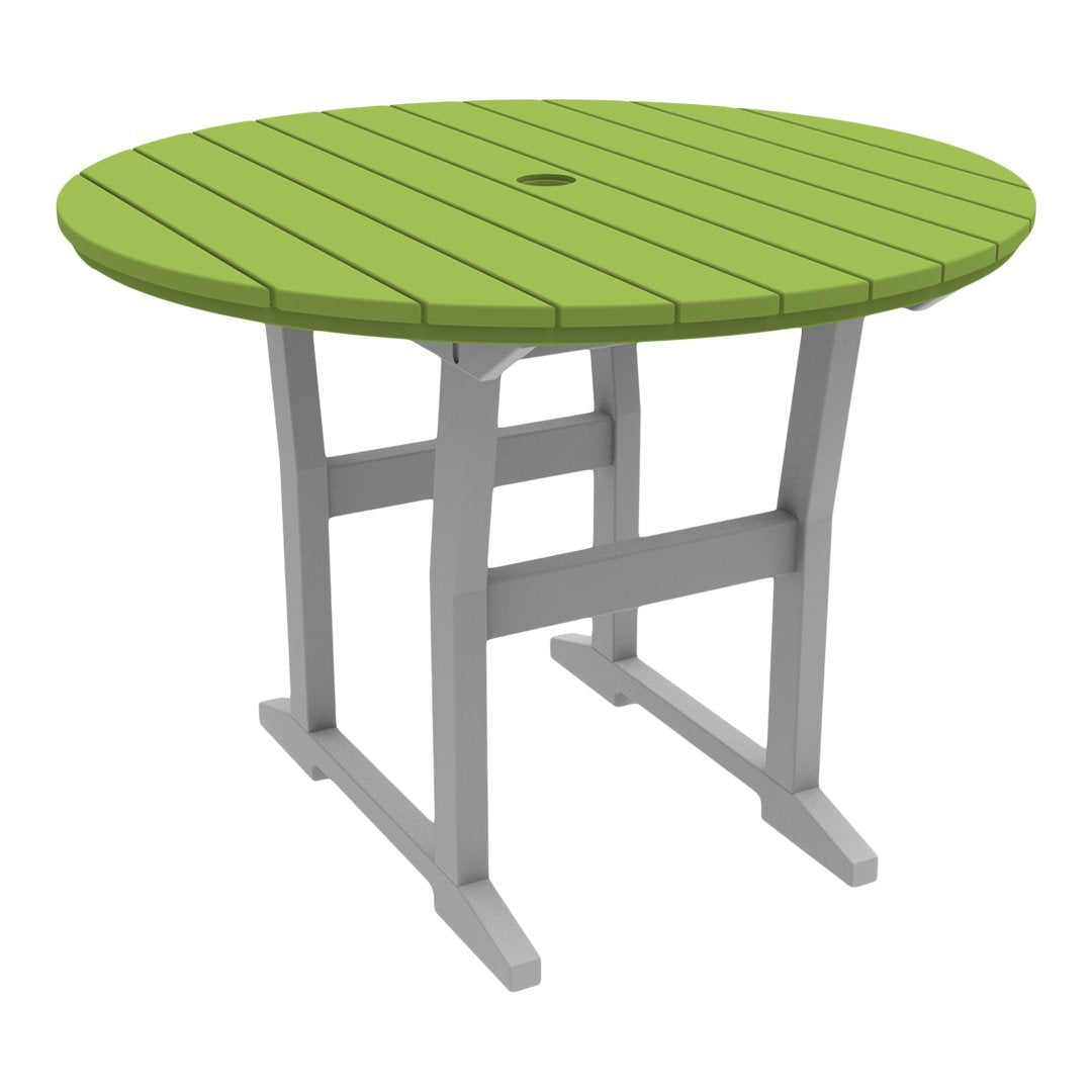 Coastline Cafe Round Dining Table - 36 Inch Modern Kitchen Table for Small Spaces, Breakfast Nook & Apartment - Perfect for Coffee Shops, Restaurants & Home Decor