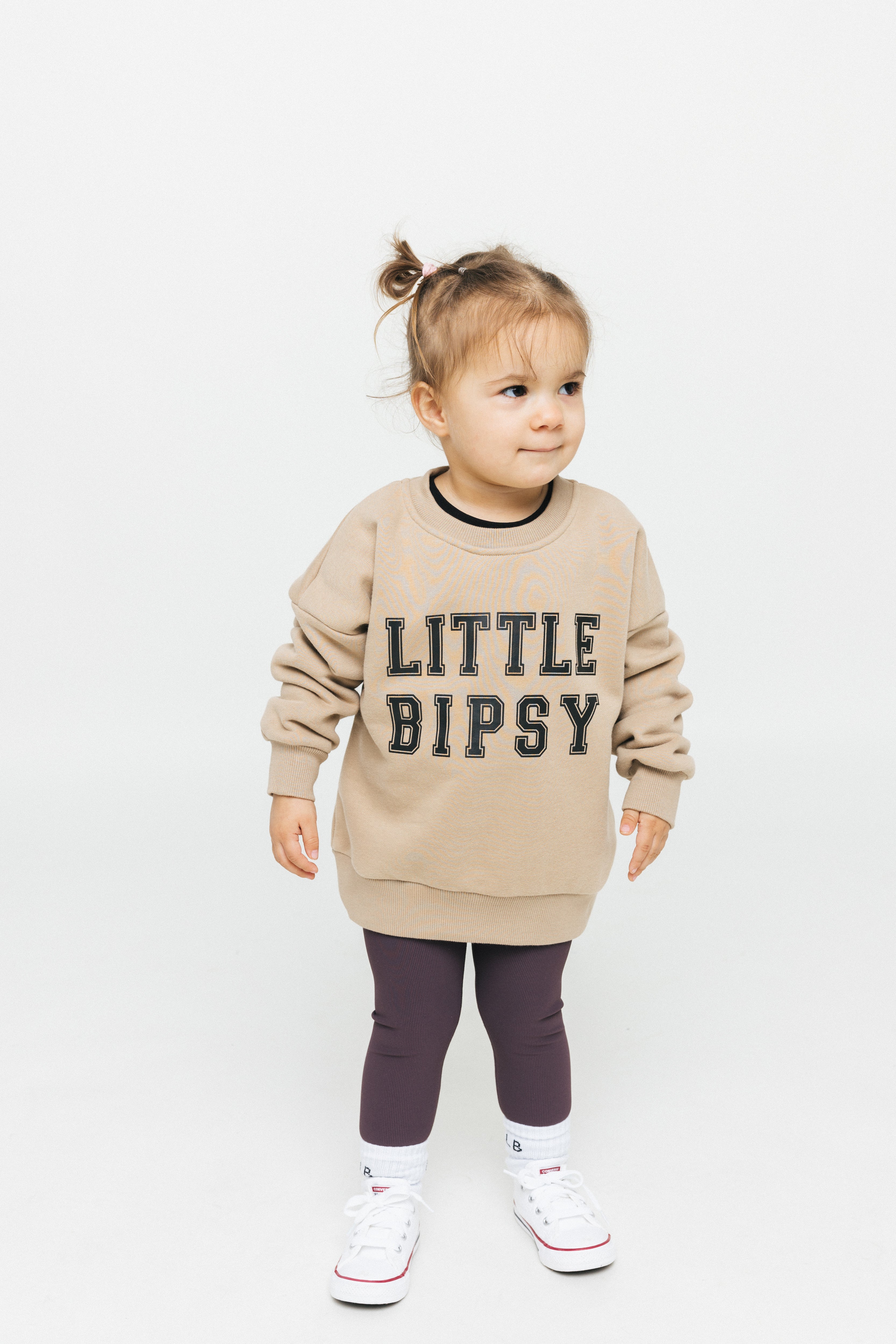 LB Collegiate Crewneck Sweatshirt for Men & Women | Soft Cotton Blend | Comfortable & Stylish | Tan | Perfect for Casual Wear, College Campuses & Everyday Outfits