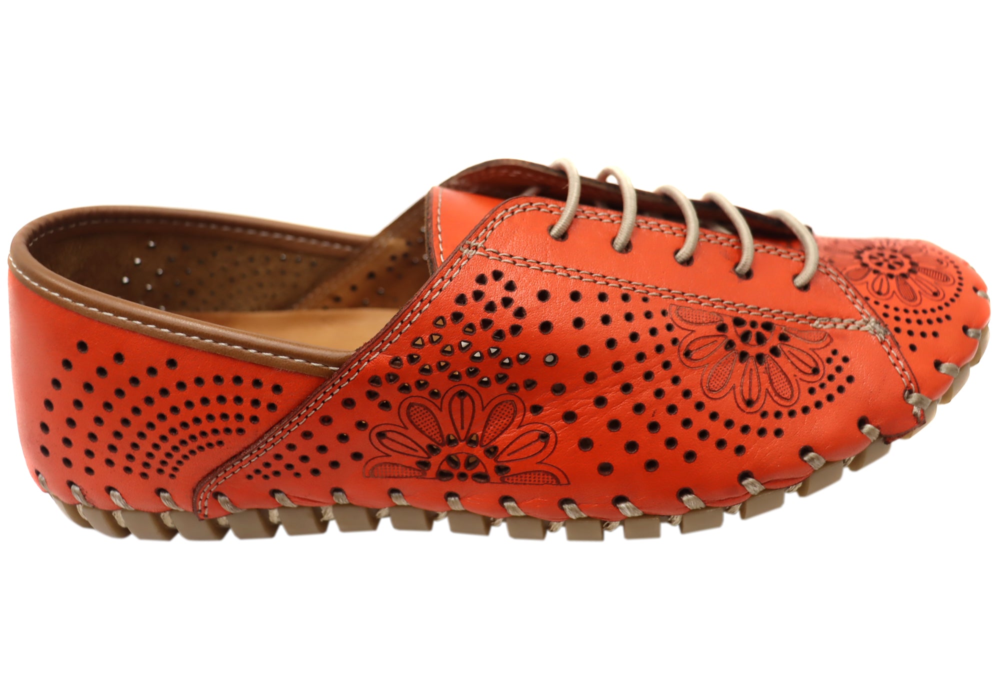 Orizonte Charmaine Women's Comfortable Leather Shoes - European Style for Walking, Work & Casual Wear