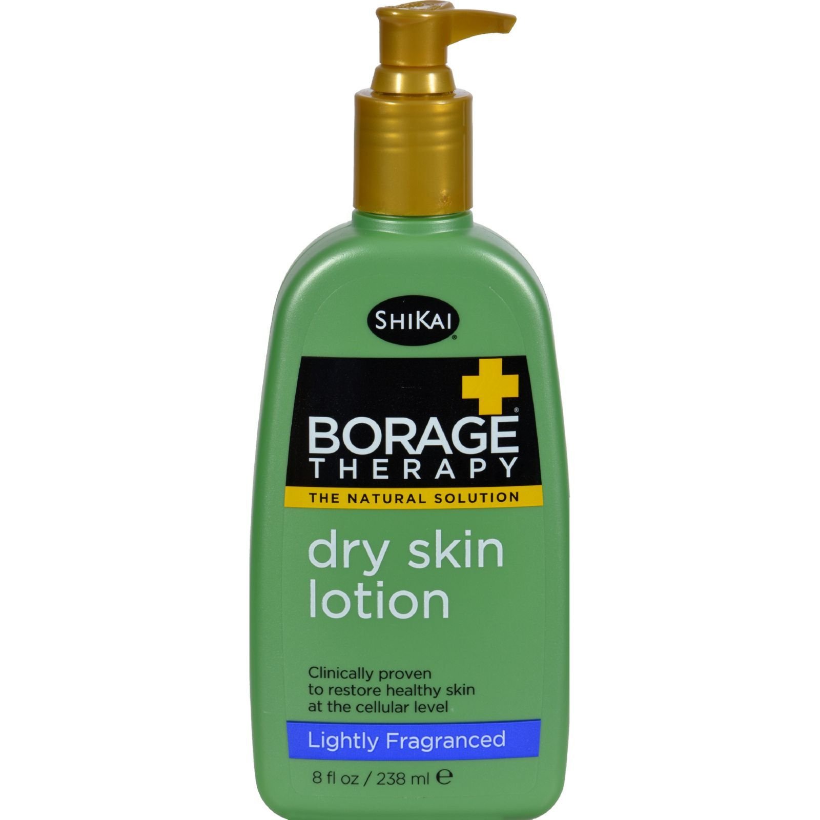 ShiKai Borage Therapy Body Lotion 8oz - Fragrance Free Moisturizing Cream for Dry Skin, Hands & Body with Borage Seed Oil - Perfect for Daily Hydration & Sensitive Skin Care