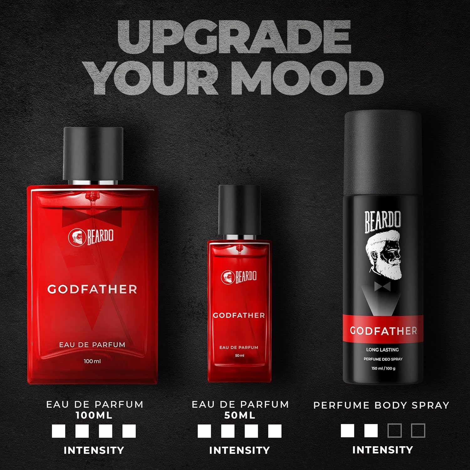Beardoo Godfather Cologne for Men - 100ml Aromatic Spicy Long Lasting Perfume | Premium Men's Fragrance for Date Night, Special Occasions & Daily Wear | Ideal Gift for Brother, Husband & Friends | Masculine Body Spray with Warm Woody Notes