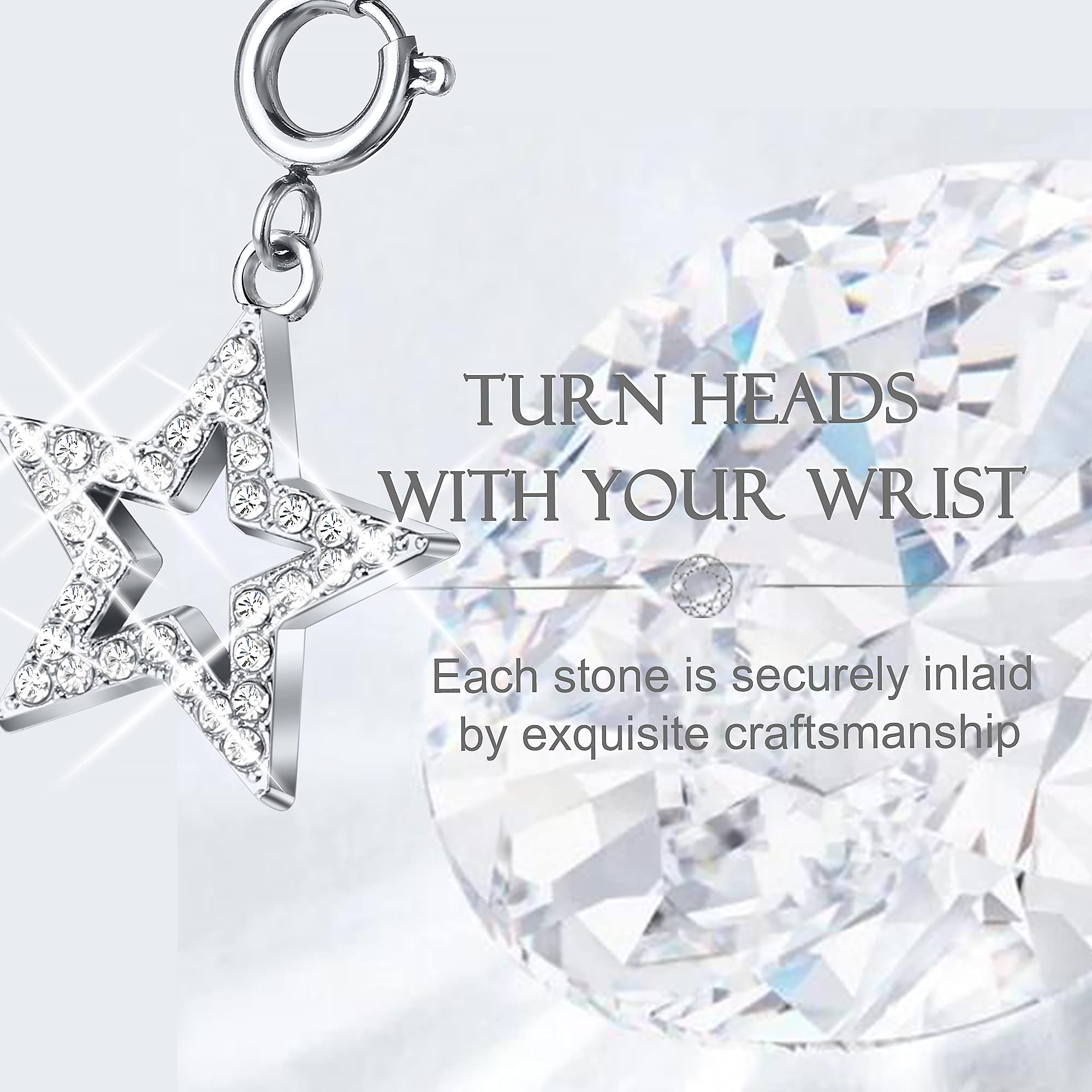 Secbolt Charms for Apple Watch Band - Stylish Interchangeable Charms for Women's Apple Watch Bracelet | Perfect for Workouts, Office Wear & Everyday Fashion Accessories