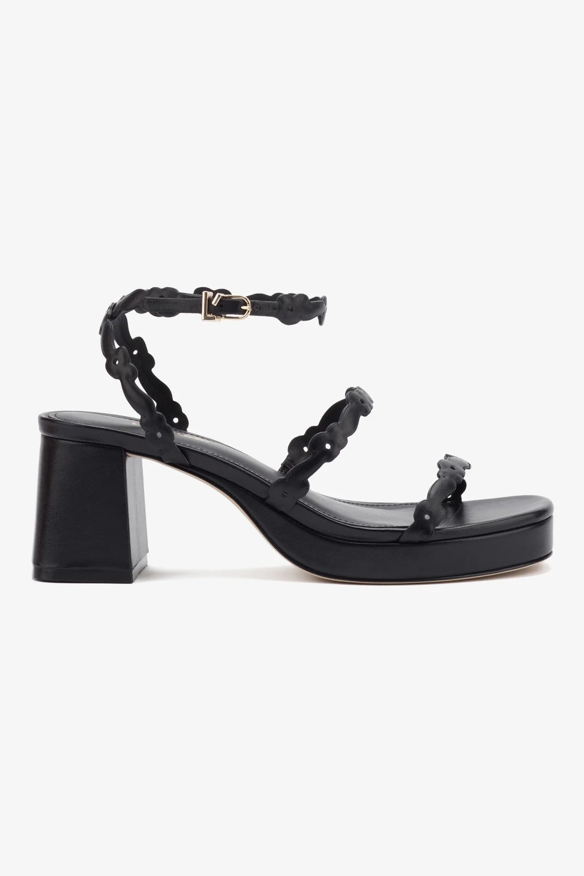 Black Leather Margherita Block Sandal - Comfortable Women's Casual Shoes for Walking, Travel & Everyday Wear