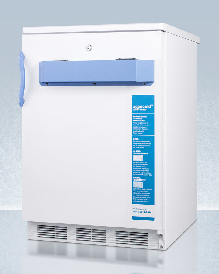 Accucold 24 Inch Wide Built-In All Freezer VT65MLBI7MED2 - Perfect for Home Kitchens, Restaurants & Commercial Use
