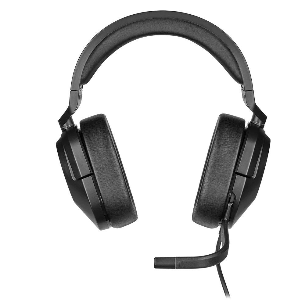 Corsair HS55 Stereo Gaming Headset - Lightweight Wired Headphones with 50mm Drivers, Noise Isolation & Memory Foam Earcups for PC, PS5, PS4, Xbox Series X|S - Perfect for Competitive Gaming & Long Sessions