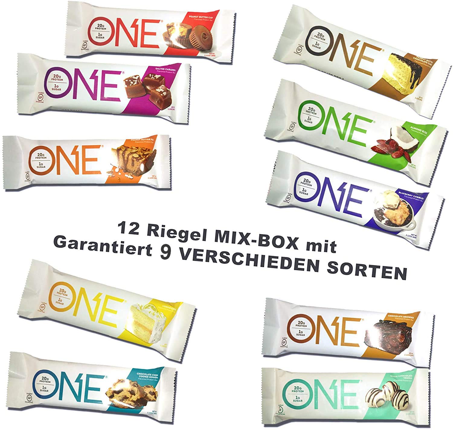 Oh Yeah! One Protein Bars Variety Pack - 12 High Protein, High Fiber Bars with Isomalto Oligosaccharides | Best Tasting Protein Snack, Better Than Quest Bars | Perfect for Gym, Workouts, Weight Loss & Healthy On-the-Go Snacking