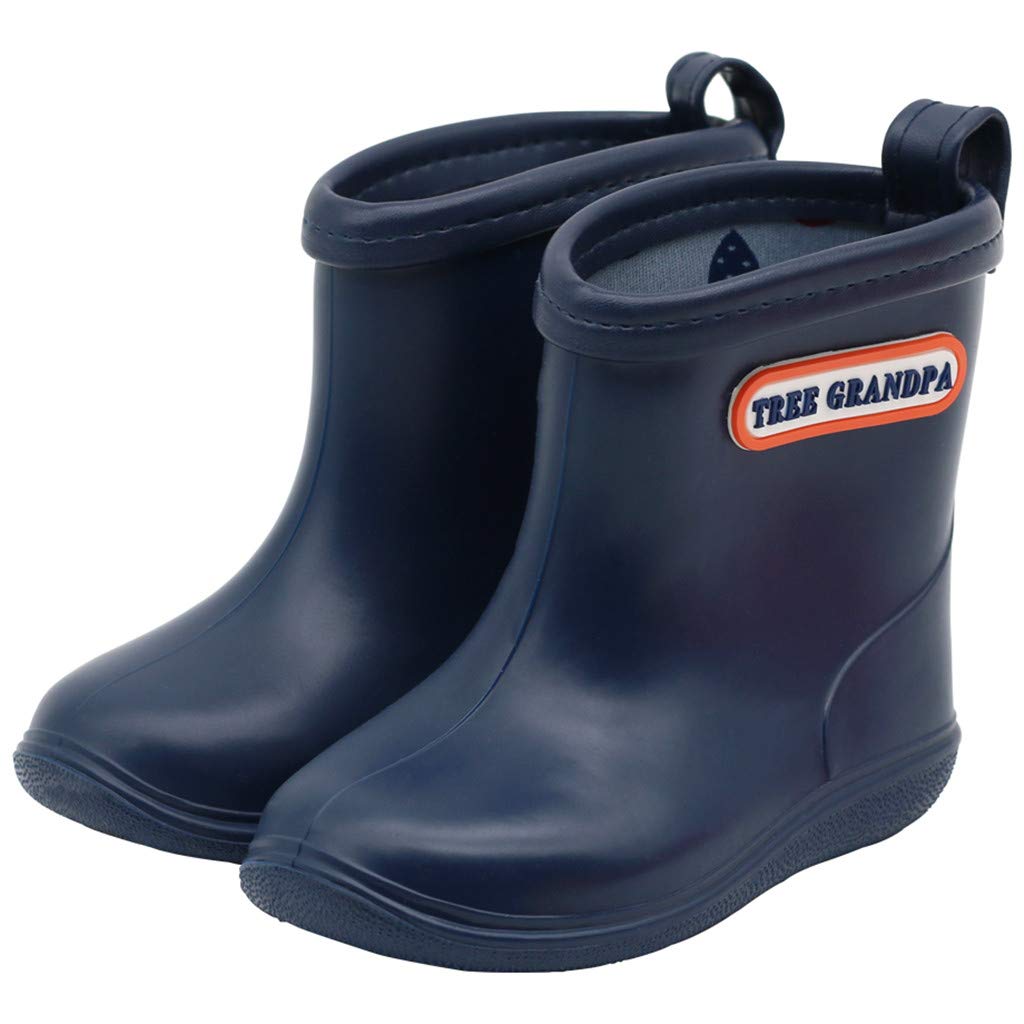 **Toddler Rain Boots for Boys & Girls - Lightweight Waterproof Short Rain Boots for Kids - Easy On/Off Design - Perfect for Puddles, Playground & Outdoor Adventures**