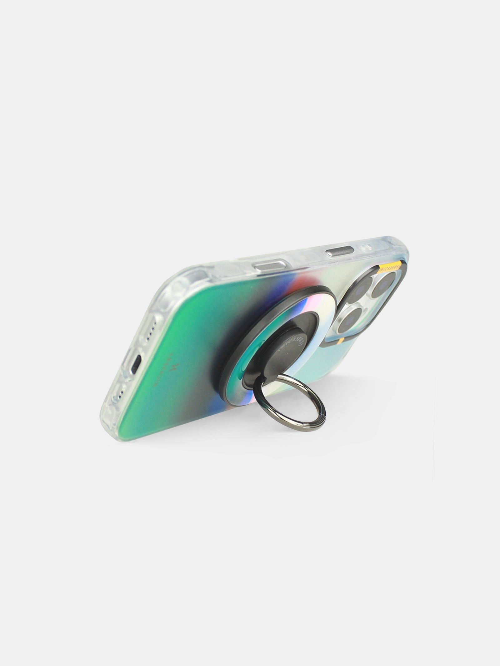 Serene Horizon Ring Spinner Stand - Magsafe Compatible Phone Holder for iPhone 15/14/13, Green - Perfect for Office Desk, Car Dashboard & Nightstand Organization