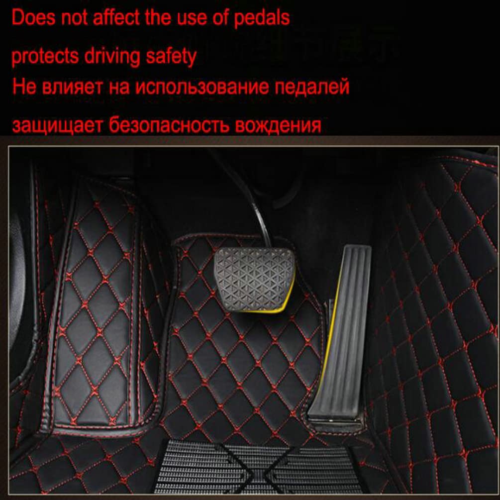 Custom Personalized Diamond Leather Car Floor Mats for SUVs & Trucks - Model-Specific Fit with Black Strips | Luxury Interior Upgrade & All-Weather Protection