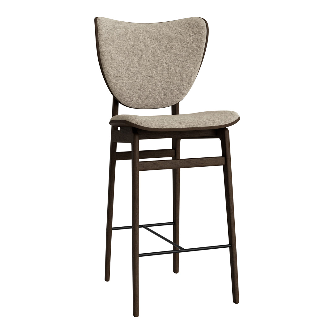 Elephant Counter Chair - Upholstered Bar Stool with Back Support for Kitchen Island, Breakfast Nook & Home Decor
