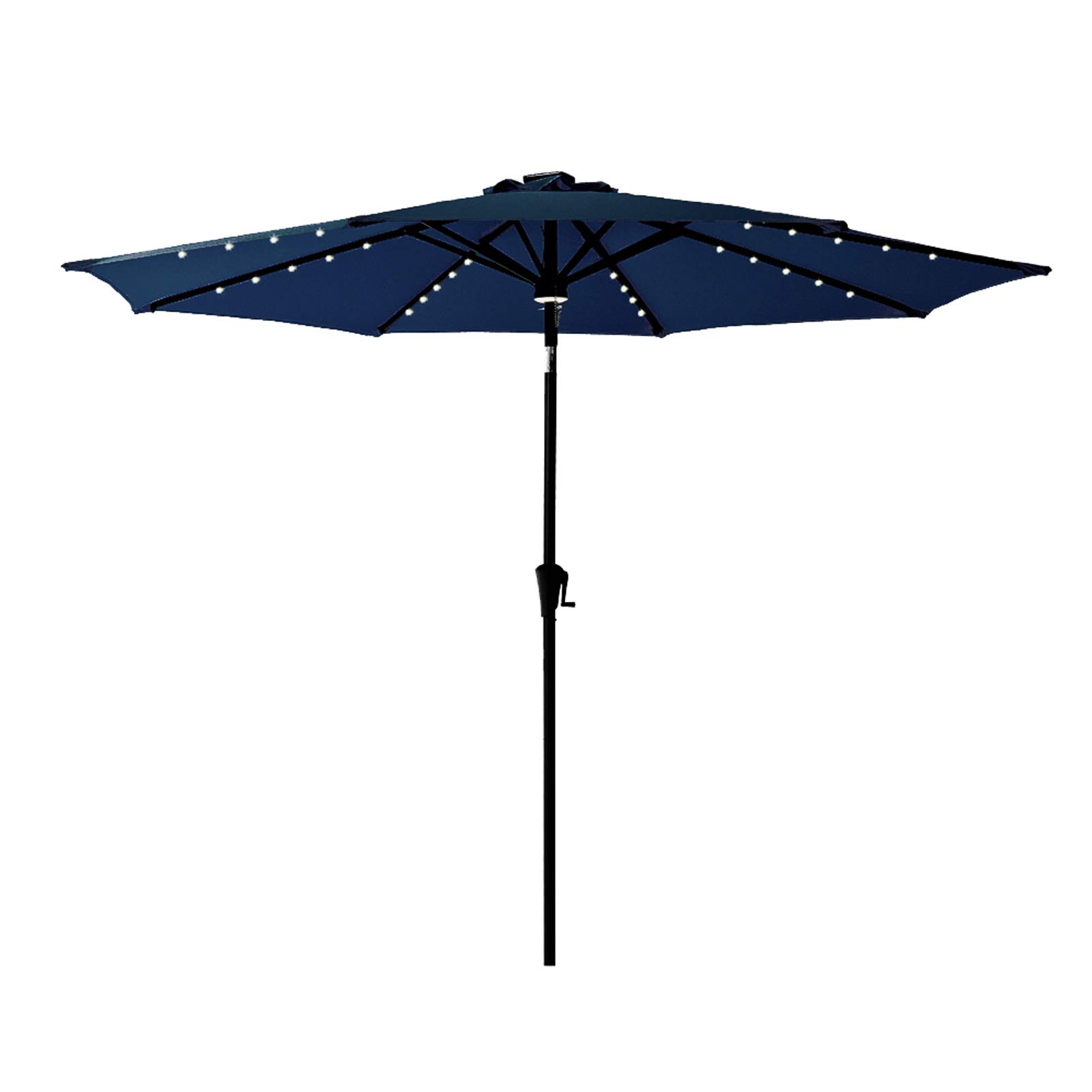 C-Hopetree 11 ft Outdoor Patio Market Table Umbrella with Solar LED Lights & Tilt - Perfect for Backyard, Garden, Poolside, and Beach Dining
